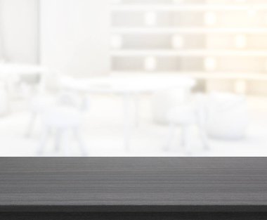 Arka planın Masa Üstü ve Bulanık Oturma Odası