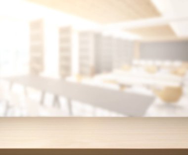 Masa Üstü ve Bulanık Restoran Arkaplan