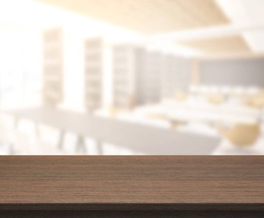 Masa Üstü ve Bulanık Restoran Arkaplan