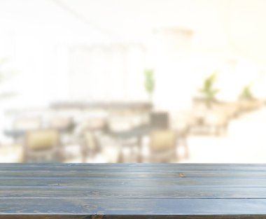Masa Üstü ve Bulanık Restoran Arkaplan