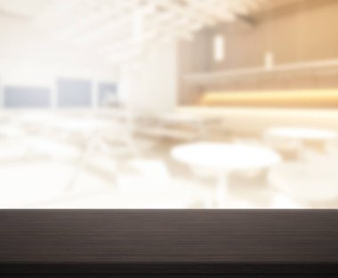 Masa Üstü ve Bulanık Restoran Arkaplan