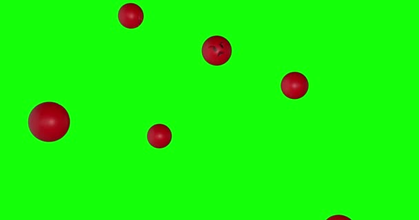 Emoji Emoticon Rosto Zangado Caindo Tela Verde Croma Animação Chave — Vídeo de Stock