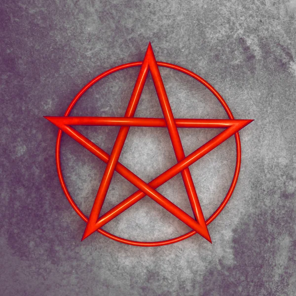Pentagram symbool illustratie — Stockfoto
