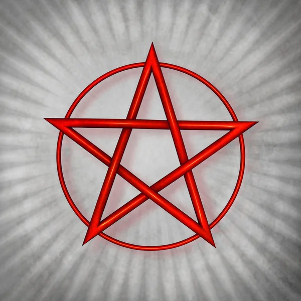 Pentagram symbool illustratie — Stockfoto