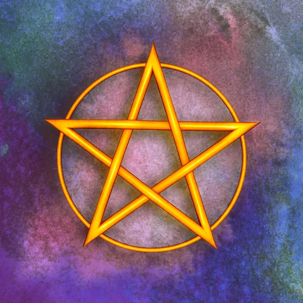Illustration des Pentagrammsymbols — Stockfoto