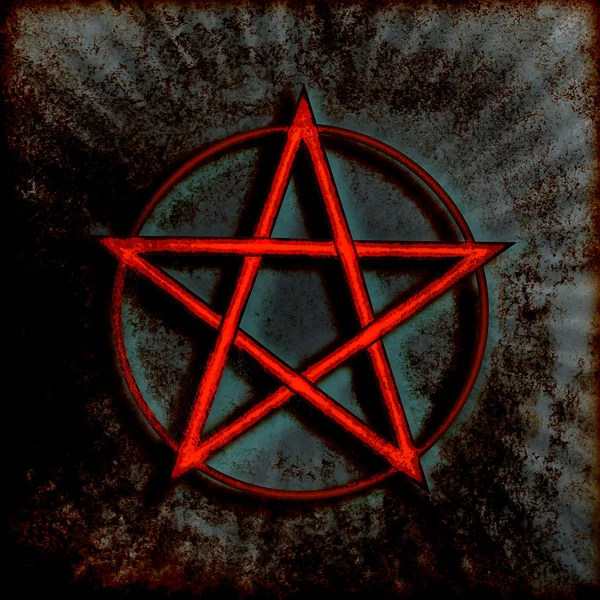 Illustrazione del simbolo del pentagramma — Foto Stock