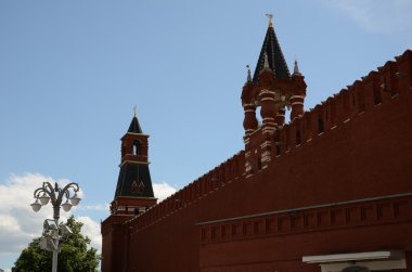the bell tower of the kremlin in the city of the old town of the czech republic