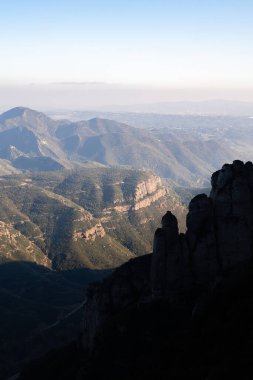 manzara montserrat Dağları Katalonya, İspanya. 