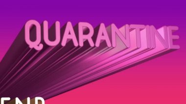 3d metin oluşturma Quarantin Sonu