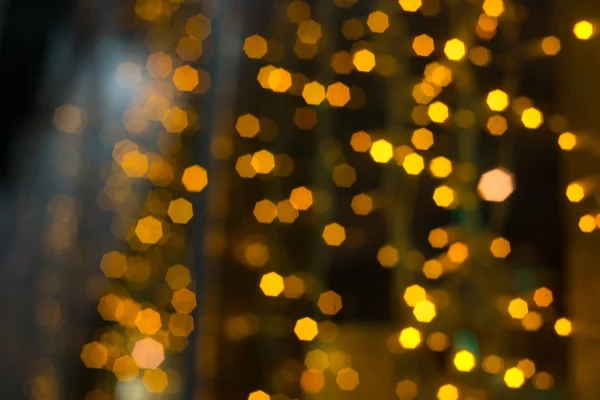 Ouro abstrato bokeh fundo — Fotografia de Stock