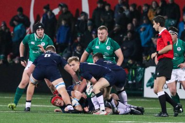 31 Ocak 2020, Cork, İrlanda: İrlanda ile İskoçya arasında İrlanda Bağımsız Parkı 'nda oynanan 20 Milletin Altında Maç.