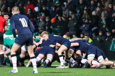 31 Ocak 2020, Cork, İrlanda: İrlanda ile İskoçya arasında İrlanda Bağımsız Parkı 'nda oynanan 20 Milletin Altında Maç.