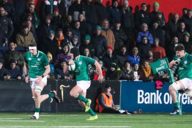 31 Ocak 2020, Cork, İrlanda: İrlanda ile İskoçya arasında İrlanda Bağımsız Parkı 'nda oynanan 20 Milletin Altında Maç.