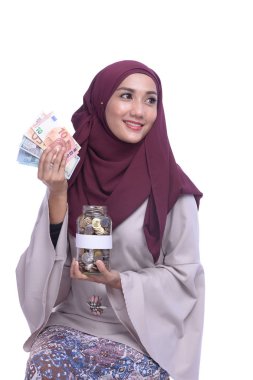 Finans kavramsal, tasarruf, bankacılık, iş ve finans büyümesinin sembolü 