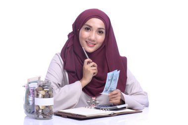 Finans kavramsal, tasarruf, bankacılık, iş ve finans büyümesinin sembolü 