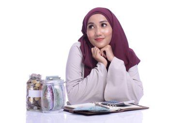 Finans kavramsal, tasarruf, bankacılık, iş ve finans büyümesinin sembolü 