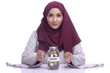 Finans kavramsal, tasarruf, bankacılık, iş ve finans büyümesinin sembolü 