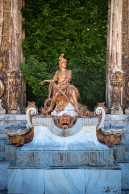 San Ildefonso, Segovia, İspanya 'dan gelen fıskiyeler