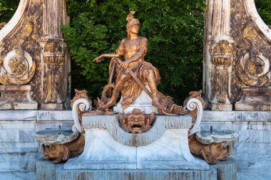 San Ildefonso, Segovia, İspanya 'dan gelen fıskiyeler