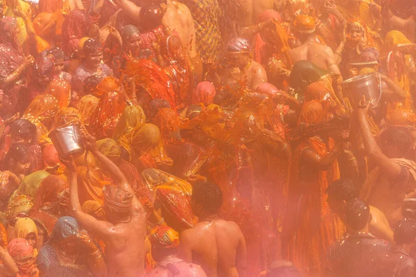 Baldeo Uttar Pradesh India March 2020 Celebration Holi Festival Dau — Stock Photo, Image