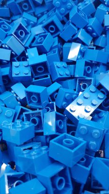 Altın Sahil, Queensland / Avustralya - 11 Haziran: Mavi Meydan Lego tuğlaları Hayal Dünyası 'ndaki lego dükkanında yığıldı