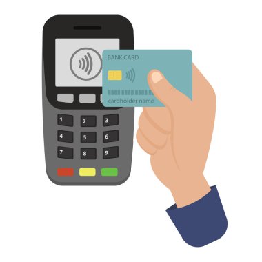 bir banka terminali aracılığıyla ulaşılamaz kart ödemesi