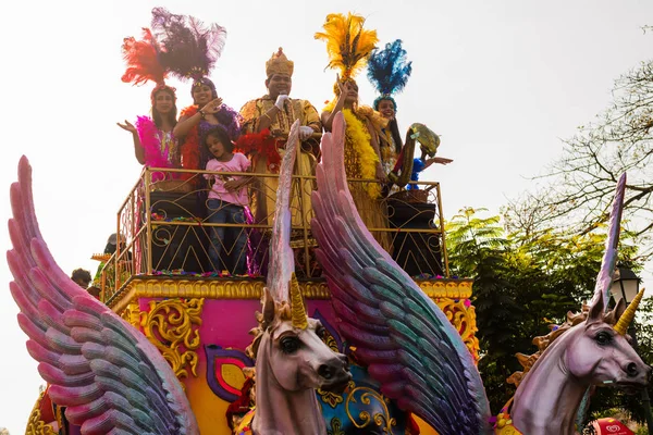 Margao Goa Indien Feb 2020 Karnevalsfirande Goa Indien Turistevenemang Goa — Stockfoto