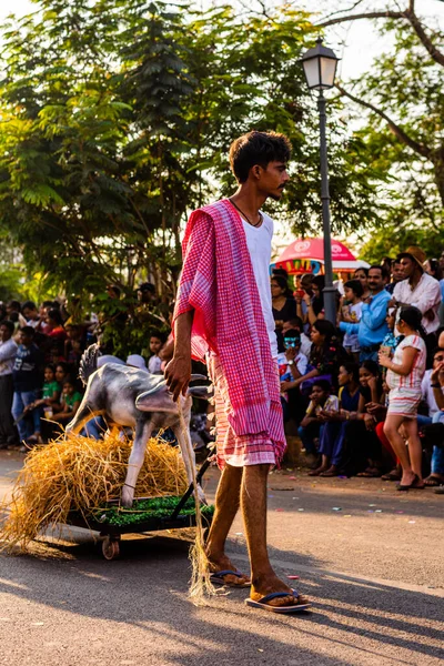 Margao Goa India February 2020 Floats Characters Display Carnival Celebration — 图库照片