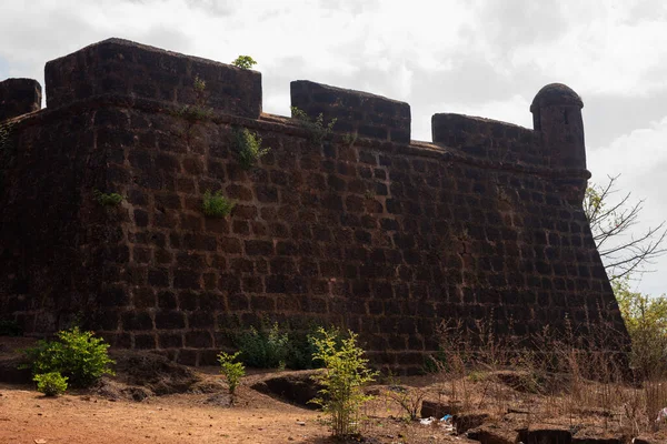 Sitio Del Patrimonio Mundial Monumento Protegido Goa India Fuerte Corjuem —  Fotos de Stock