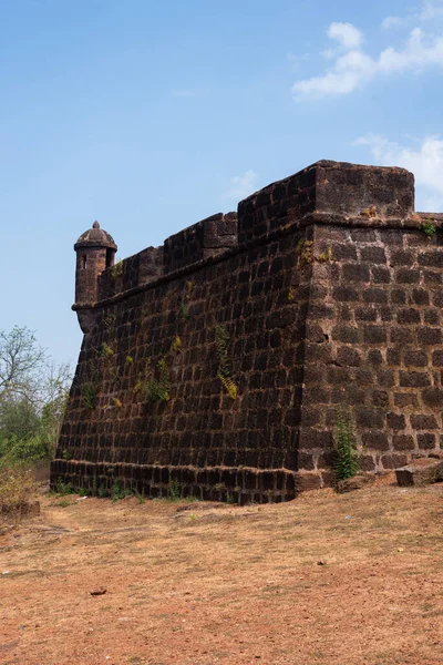 Sitio Del Patrimonio Mundial Monumento Protegido Goa India Fuerte Corjuem —  Fotos de Stock