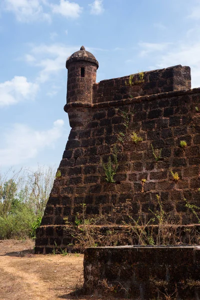 World Heritage Site Protected Monument Goa India Corjuem Fort Goa — Stock Photo, Image