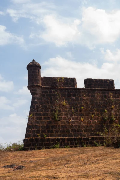 Sitio Del Patrimonio Mundial Monumento Protegido Goa India Fuerte Corjuem —  Fotos de Stock