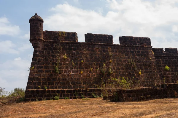 Sitio Del Patrimonio Mundial Monumento Protegido Goa India Fuerte Corjuem —  Fotos de Stock