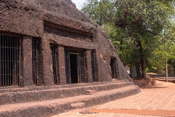 Cuevas Aravalem Harvalem Goa India Marzo 2020 Patrimonio Protegido Atractivo —  Fotos de Stock
