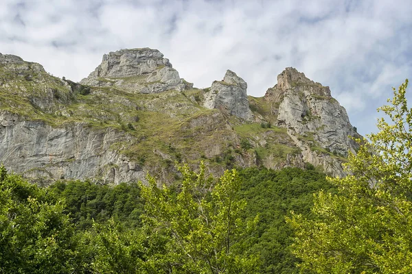Природный Парк Сомьедо Провинции Астурия Испания — стоковое фото