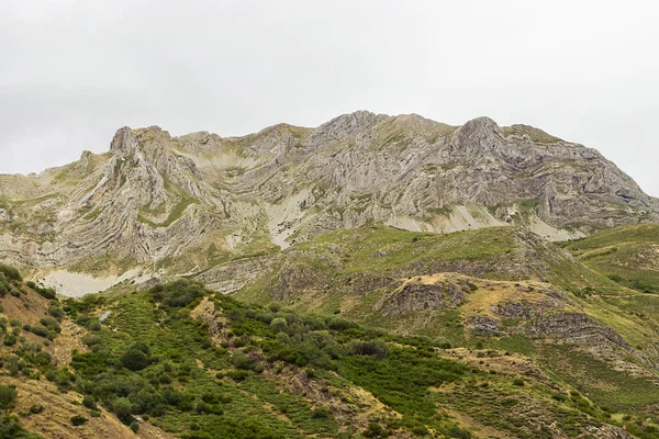 Jejak Pendakian Pegunungan Babia Provinsi Leon Spanyol — Stok Foto