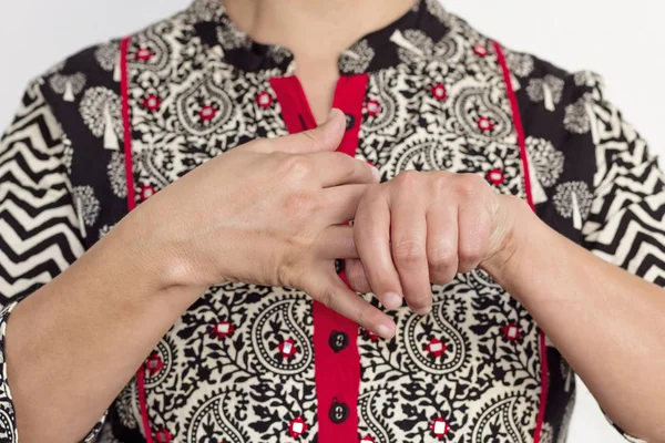 Een Japanse Techniek Het Lichaam Genaamd Jin Shin Jyutsu Harmoniseren — Stockfoto