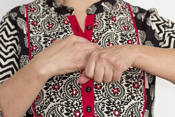 Een Japanse Techniek Het Lichaam Genaamd Jin Shin Jyutsu Harmoniseren — Stockfoto