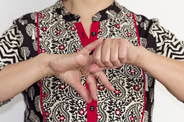 Een Japanse Techniek Het Lichaam Genaamd Jin Shin Jyutsu Harmoniseren — Stockfoto