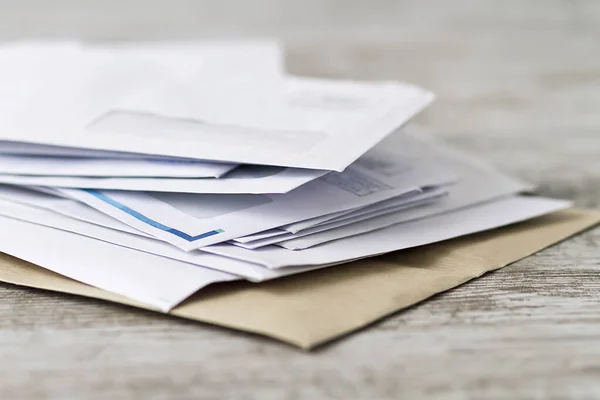 Stack Professional Invoice Letters — Stock Photo, Image