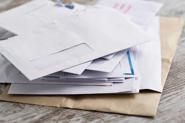 Stack Professional Invoice Letters — Stock Photo, Image