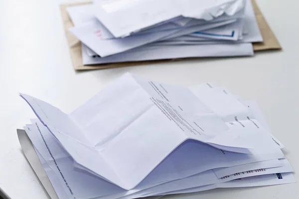 Stack Professional Invoice Letters — Stock Photo, Image