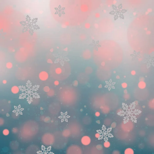 Christmas background with snowflakes — Stock Photo, Image