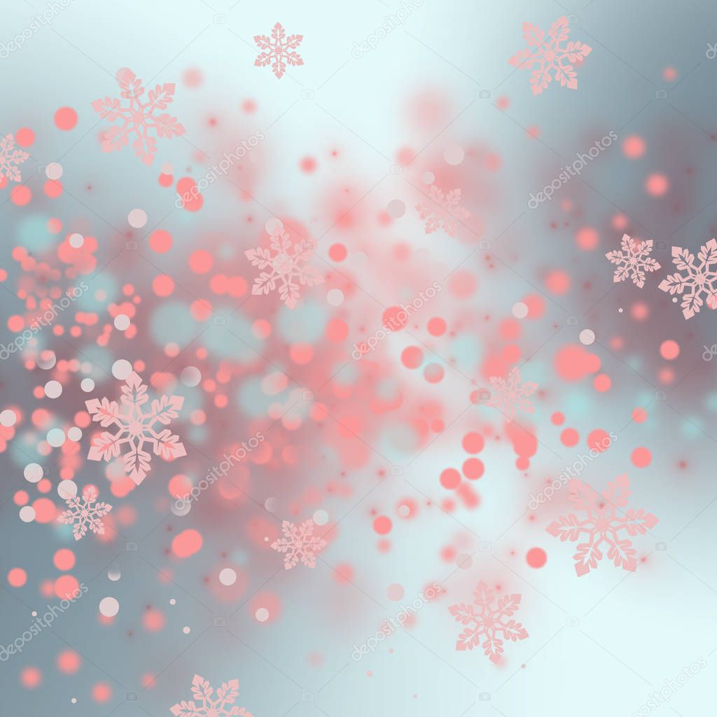 Christmas background with snowflakes