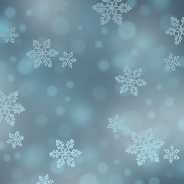 Fondo de Navidad con copos de nieve —  Fotos de Stock