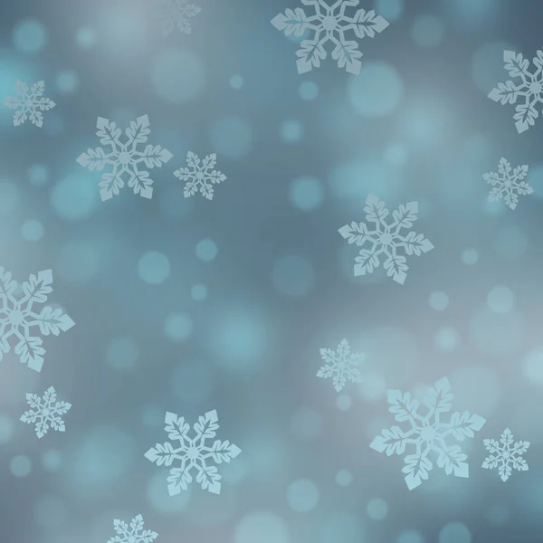 Fundo de natal com flocos de neve Fotografias De Stock Royalty-Free