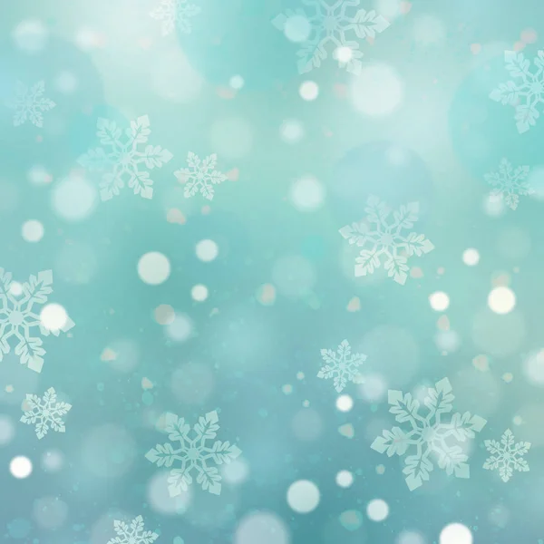 Christmas background with snowflakes — Stock Photo, Image