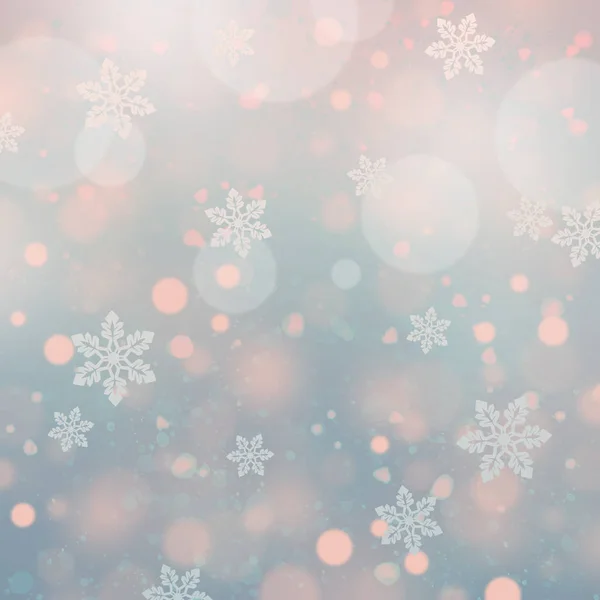 Vánoční pozadí se sněhové vločky — Stock fotografie