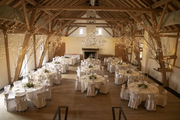 Hall for a wedding party covered with a bower — Stock Photo, Image