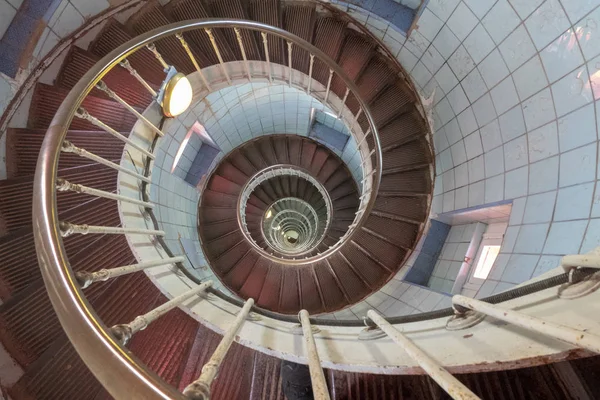 Spiral staircase leading to a lighthouse — Stock Photo, Image